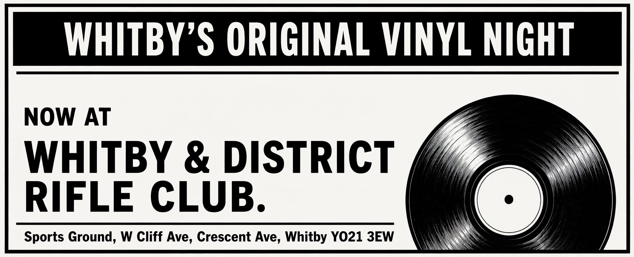 Vinyl Night Hero Banner